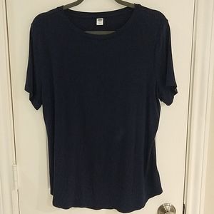 Old Navy Luxe Crew Neck Tee Navy Sz L
